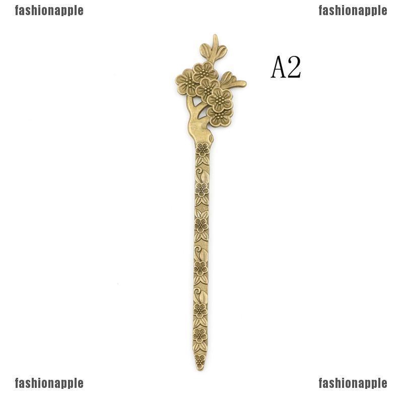 ❀❀ Trâm Cài Tóc Bằng Hợp Kim Đồng Khắc Họa Tiết Cổ Điển Cho Nữ