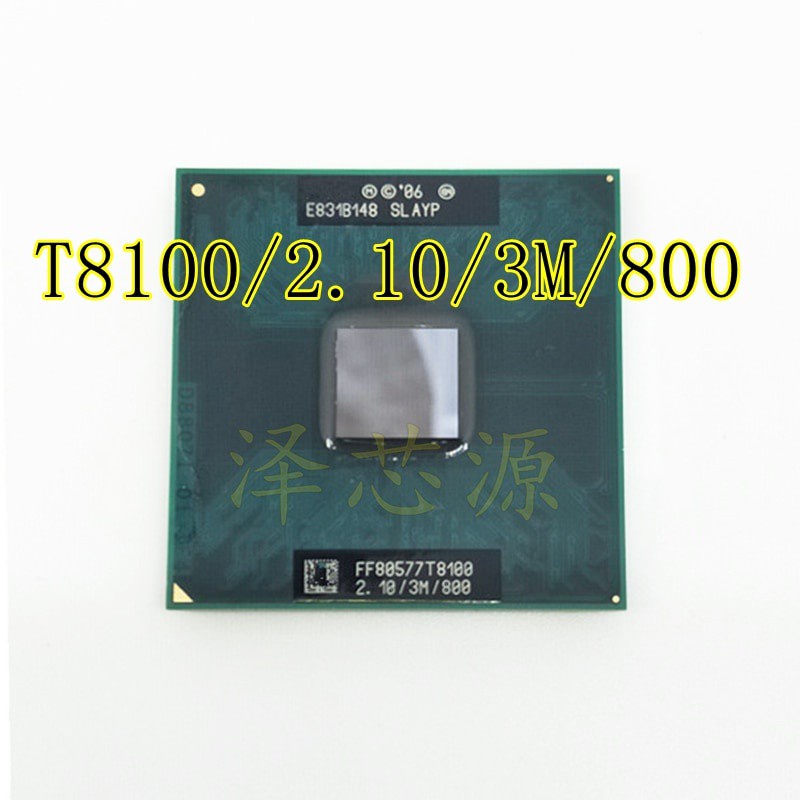 Linh Kiện Điện Tử T8100 8100 Cpu 3m Cache / 2.1ghz / 800 / Dual-Core Socket 479 Laptop Cho Gm45 Pm45