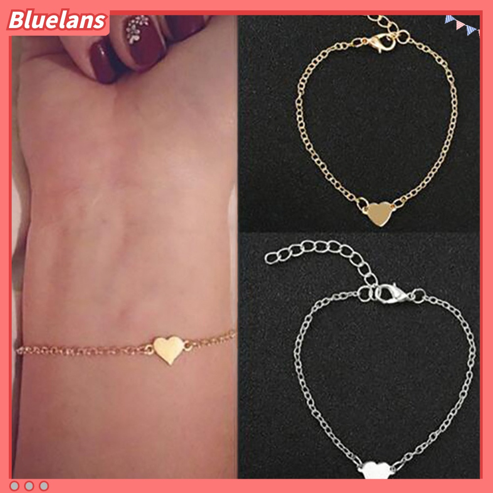 Vòng Đeo Tay Mặt Trái Tim Thời Trang Cho Nữ