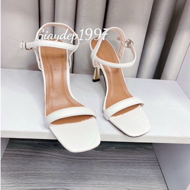 Sandal Cao Gót 9 Phân, Gót Nhọn Mạ Đồng HÓT Hè 2022 mã OOOO