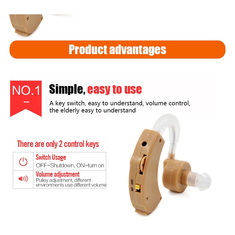 Máy Trợ Thính Tai Nghe Trợ Thính Cao Cấp Không Dây Cho Người Già Lãng Tai Tai Nghe Người Khiếm Thính Âm Thanh To Rõ