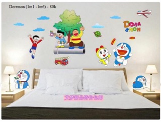 DECAL DO RE MON CÂY XANH {kèm ảnh thật khách dán}