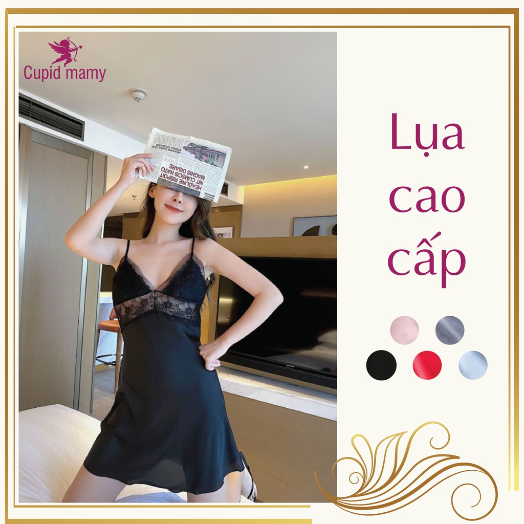 Váy ngủ lụa [Mã CUPI15K giảm 15K đơn 100K] hàng tuyển chất đẹp không nhàu không phai, có 5 màu | BigBuy360 - bigbuy360.vn