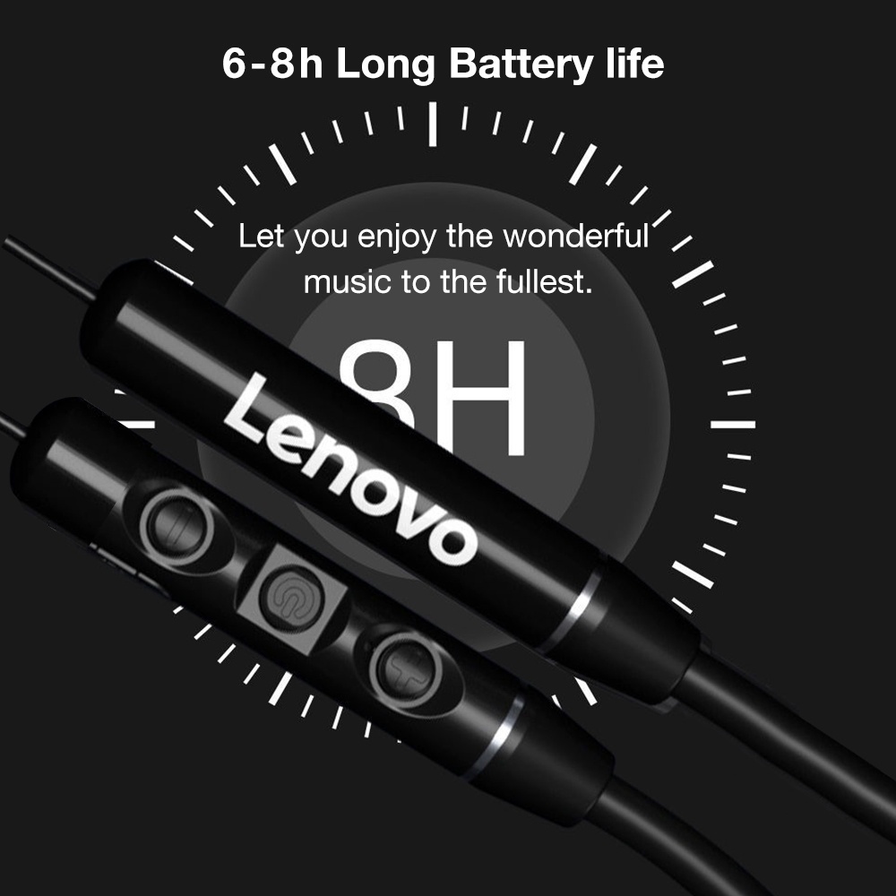 Tai nghe Lenovo QE03 bluetooth không dây có micro tiện dụng khi tập thể thao có cáp sạc cao cấp