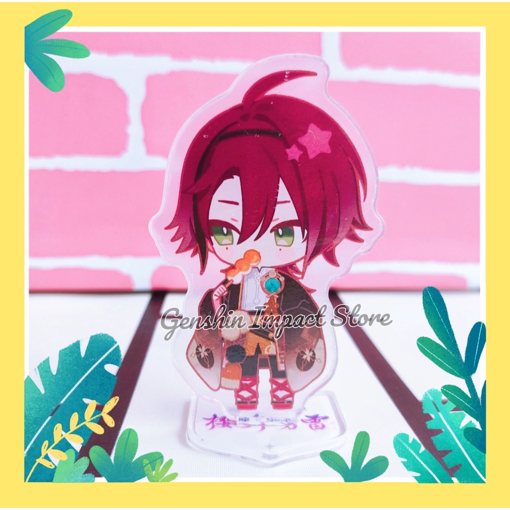 Mô hình standee nhân vật HEIZOU game Genshin Impact mẫu nhà hàng