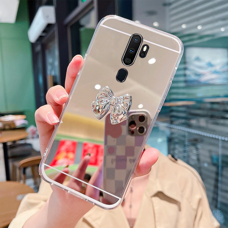 Ốp Điện Thoại Tráng Gương Viền Mềm Cho OPPO A9 2020 A5 2020