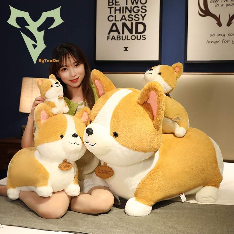 Đồ chơi nhồi bông Hình Chú Chó Corgi Dễ Thương Cho Bé