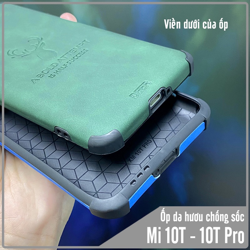 Ốp lưng cho Xiaomi Mi 10T Pro - Redmi K30S da hươu 4 gốc chống sốc