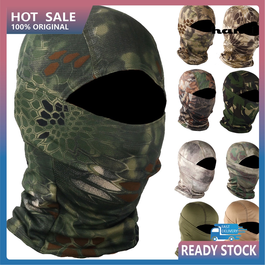 Khăn trùm đầu che mặt và cổ in họa tiết rằn ri thời trang đạp xe ngoài trời cho nam nữ