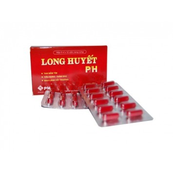 Long Huyết PH( tan vết bầm tím, mau lành vết thương - hộp 24 viên)