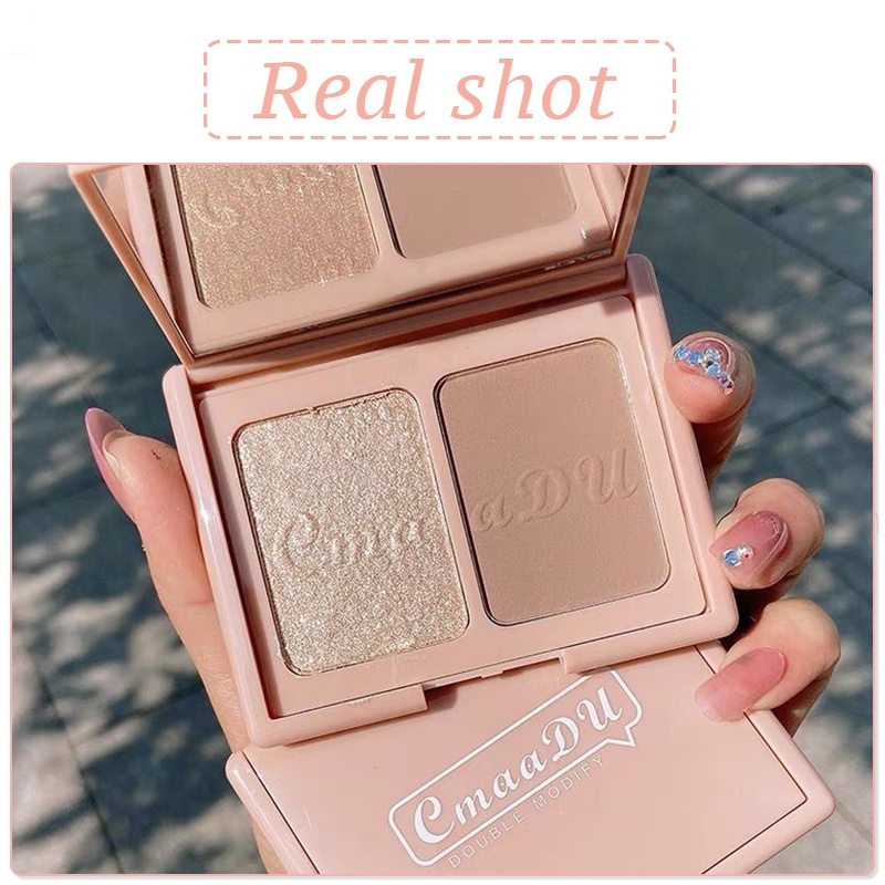 【shiny b&s】Blush 3 Colors Blusher Palette highlighter Brightening contour powder Face Makeup Cosmetics | BigBuy360 - bigbuy360.vn
