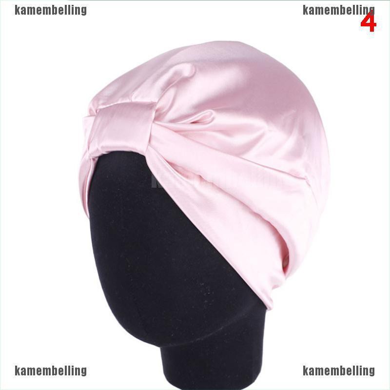 Mũ Trùm Đầu Bằng Lụa Co Giãn Chăm Sóc Tóc Khi Ngủ Dành Cho Nữ