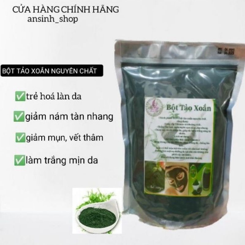 500g bột tảo xoắn nguyên chất handmade đắp mặt nạ dưỡng trắng da