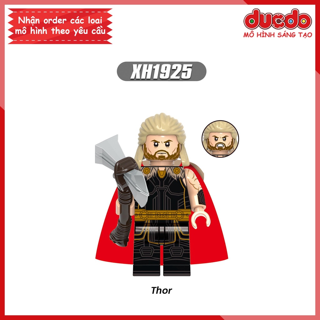 Minifigures nhân vật Thor Love And Thunder - Đồ chơi Lắp ghép Xếp hình Mini Iron Man Mô hình XINH X0339