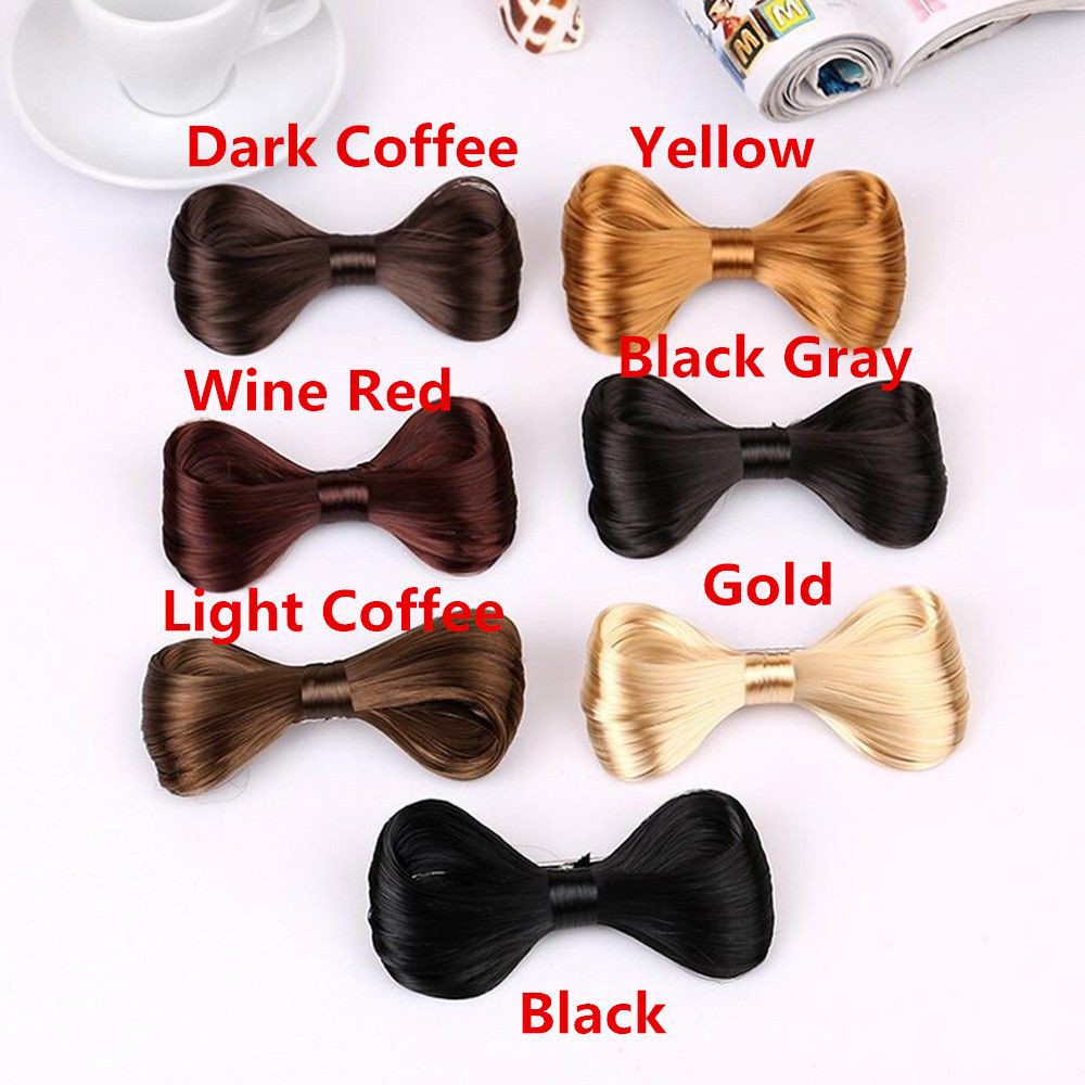 New Fashion Women Hair Clips Bow Ties Wig Hairpin Hairpin Girl's Wig Hairpin