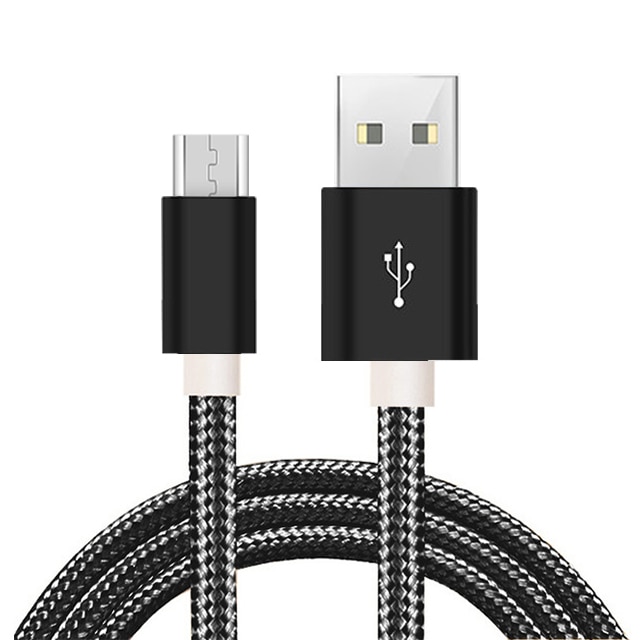 Dây Cáp Sạc Dữ Liệu Micro Usb 2m / 3m Cho Samsung A5 J7 S7 S6 Huawei Xiaomi Sony