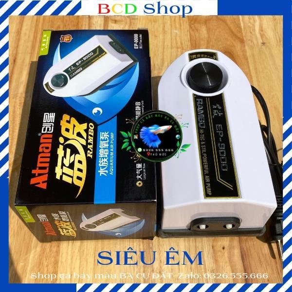 Máy sủi khí oxy 2 vòi Rambo EP-9000 cho hồ cá siêu êm