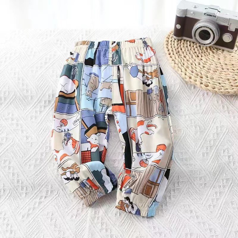 quần lanh lụa cho bé