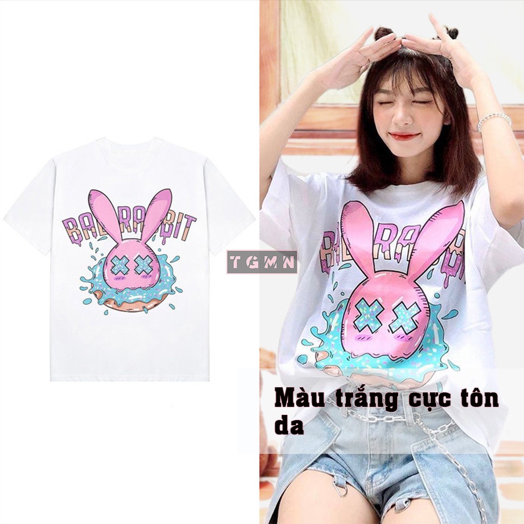 [Ảnh Thật] Áo Thun Unisex Form rộng BAD RAB.BIT Ulzzang Unisex TGMN