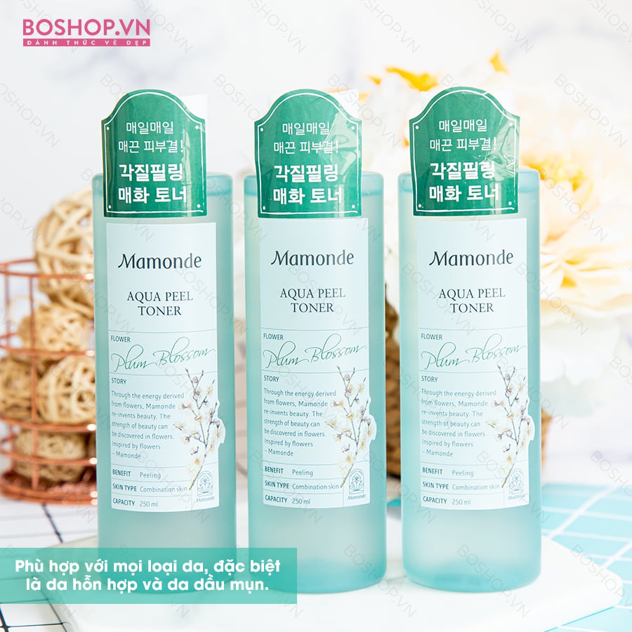 NƯỚC HOA HỒNG MAMONDE AQUA PEEL TONER 250ML CHÍNH HÃNG - 4927