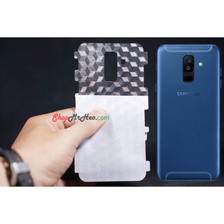 Bộ 3 Skin Dán Mặt Lưng Vân 3D Samsung A6 Plus 2018 - A6+