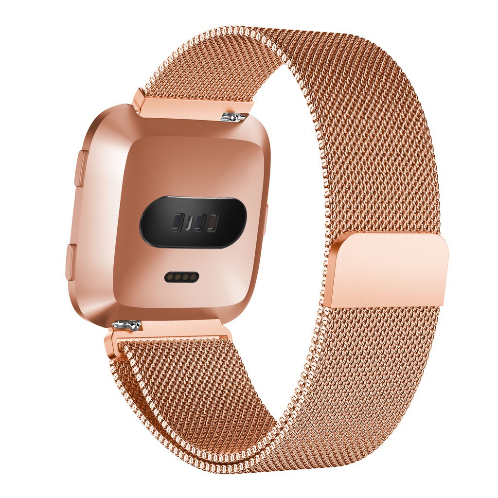 Dây đeo inox Milanese cho đồng hồ thông minh Fitbit versa (Band width:22.5mm)