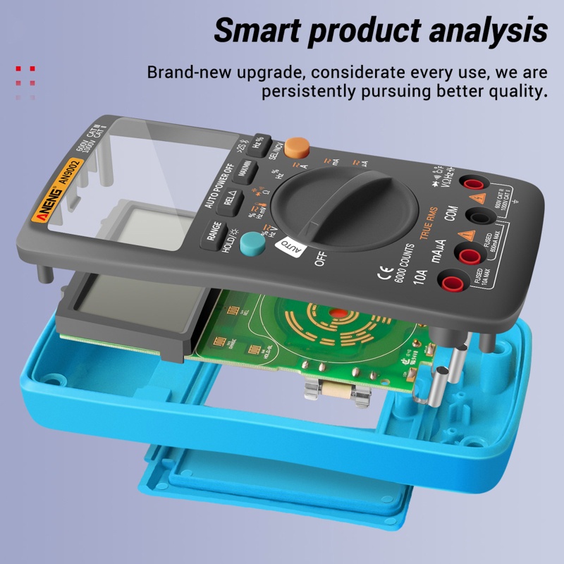 Vạn Năng Kế Kỹ Thuật Số AC Tự Động Xoay 6000 Counts RMS Chuyên Dụng Chất Lượng Cao