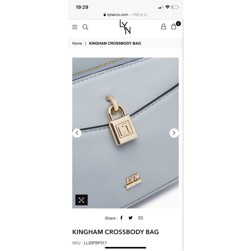 Túi  LYN KINGHAM CROSSBODY BAG đeo chéo