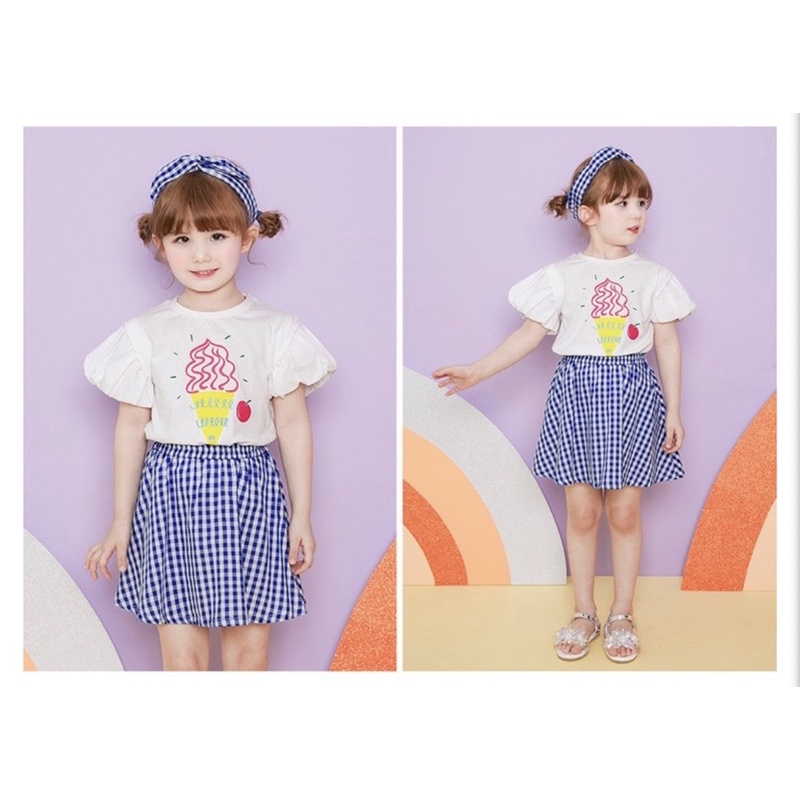 Set áo + chân váy Jam & Jenny VN xuất Hàn dư xịn cho bé gái