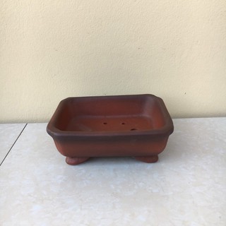 Chậu bonsai Chữ nhật mini đất nung gốm Bát tràng 1 size BM-39 -Re2