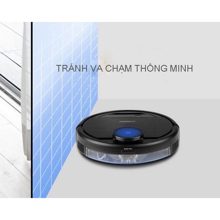 Robot hút bụi lau nhà Ecovacs deebot DG70, Có camera hành trình quay video, né tránh vật cản