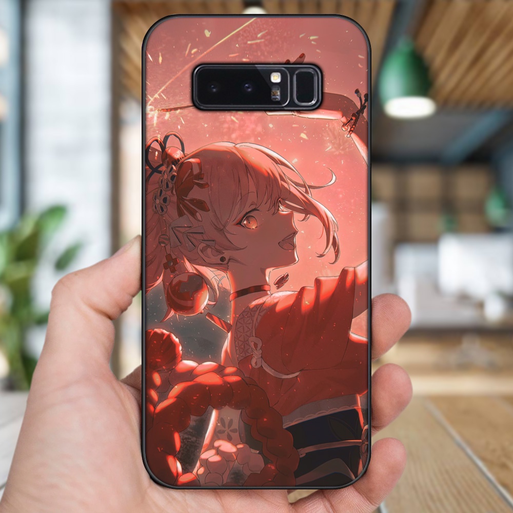 Ốp lưng Samsung Note 8 viền đen in hình Yoimiya Genshin Impact