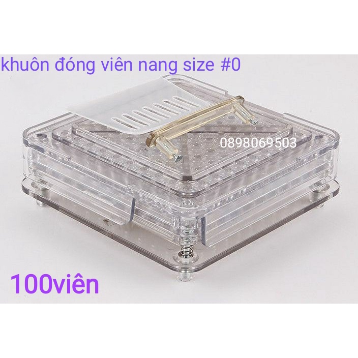 khuôn đóng viên nang rỗng 100 ,200, 400 viên size 0