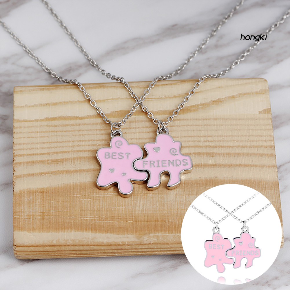 (Hàng Mới Về) vòng cổ Mặt Hình Chữ Best Friend Thời Trang Cho Nam Nữ