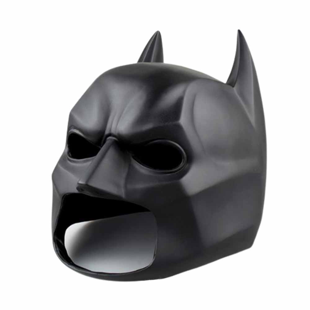 Batman Full Mask With Cowl The Dark Knight Rises Latex Helmet Adult Cosplay  Prop New