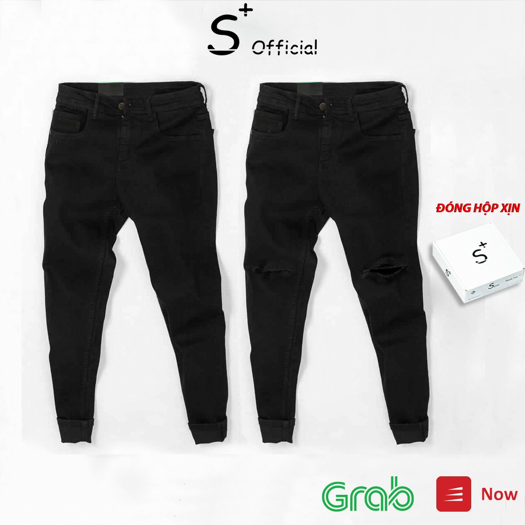 Quần jean nam chất bò SPLUS vải denim mềm mịn, co giãn form Slim fit Full Box