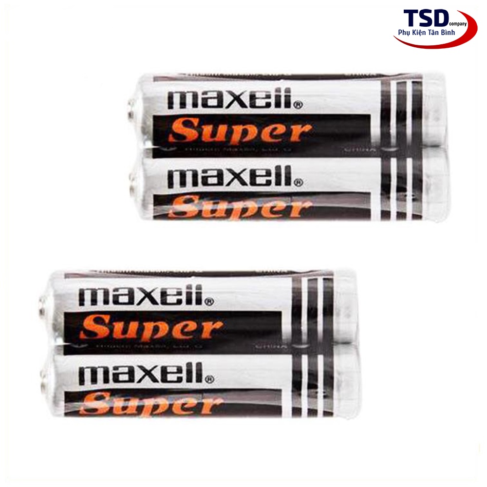 Pin MAXELL - AAA tem bạc - vỏ thiếc không rỉ sét, không chảy nước, dùng cho: chuột, điều khiển…