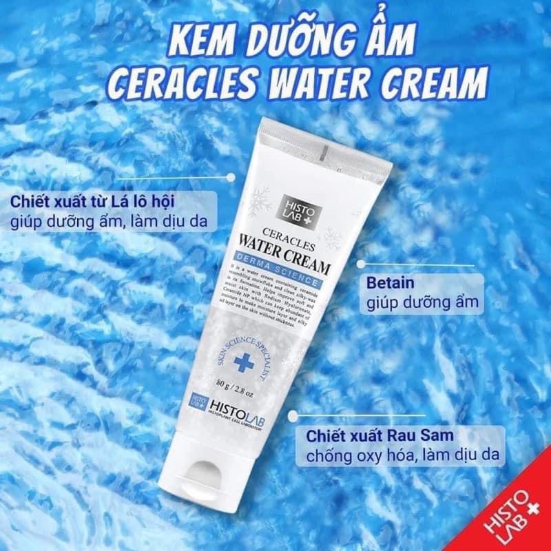 KEM DƯỠNG ẨM BÔNG TUYẾT: HA- CERAMIDE- LÁ LÔ HỘI- Betain - Rau Sam CERACLES WATER CREAM
