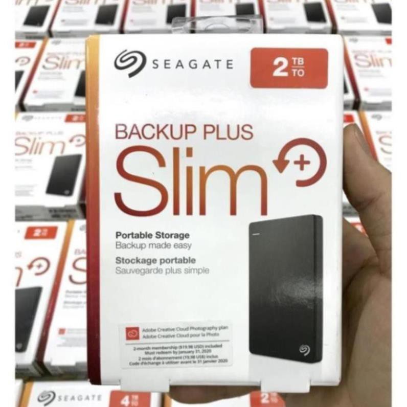 [Mã 159ELSALE hoàn 7% đơn 300K] Ổ cứng di động Seagate Backup Plus Slim 2TB chính hãng cao cấp giá tốt nhất