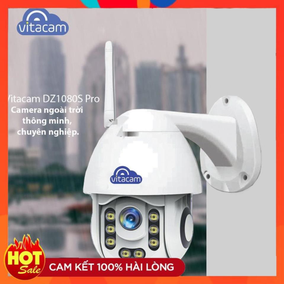 [Chính Hãng] Camera ngoài trời vitacam dz1080 pro xoay 350 độ, đàm thoại 2 chiều, chống lóa,chống nước chuẩn ip 68