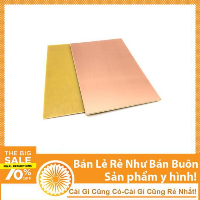 Phíp Đồng Làm Mạch In Thủ Công KB 15x20cm 1 Mặt