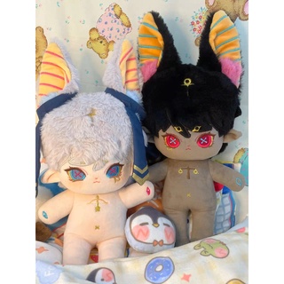 Doll nam không thuộc tính 20cm có tai - Búp bê không thuộc tính da nâu Ai Cập kèm outfit 20cm