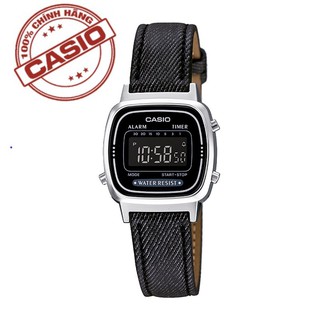 Đồng hồ nữ casio la670wl-1bdf chính hãng - chống nước - dây vải cao cấp