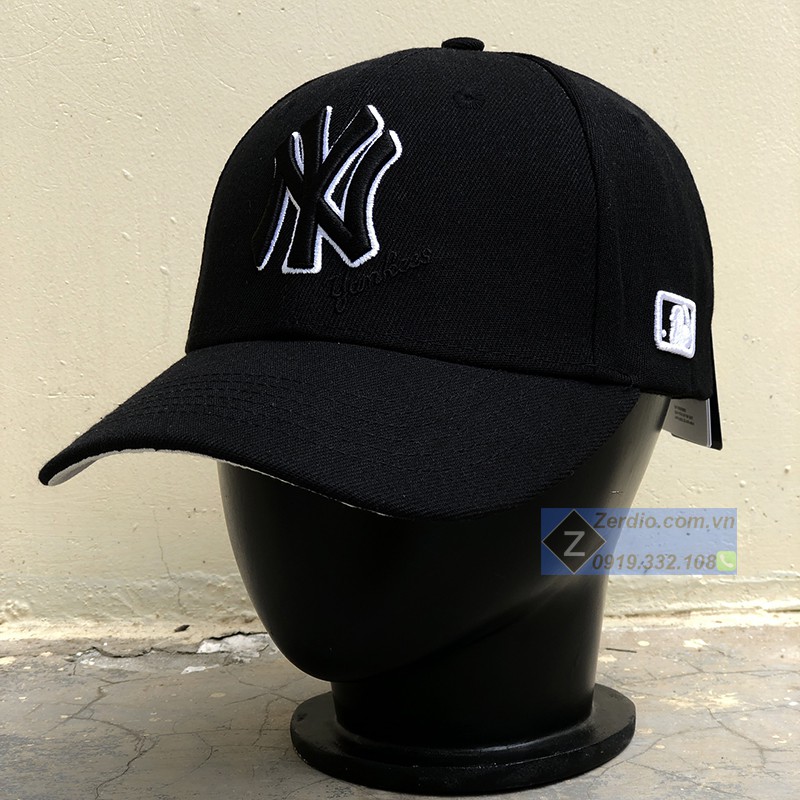 Nón kết Ny M127 đen cho nam và nữ full tem tag