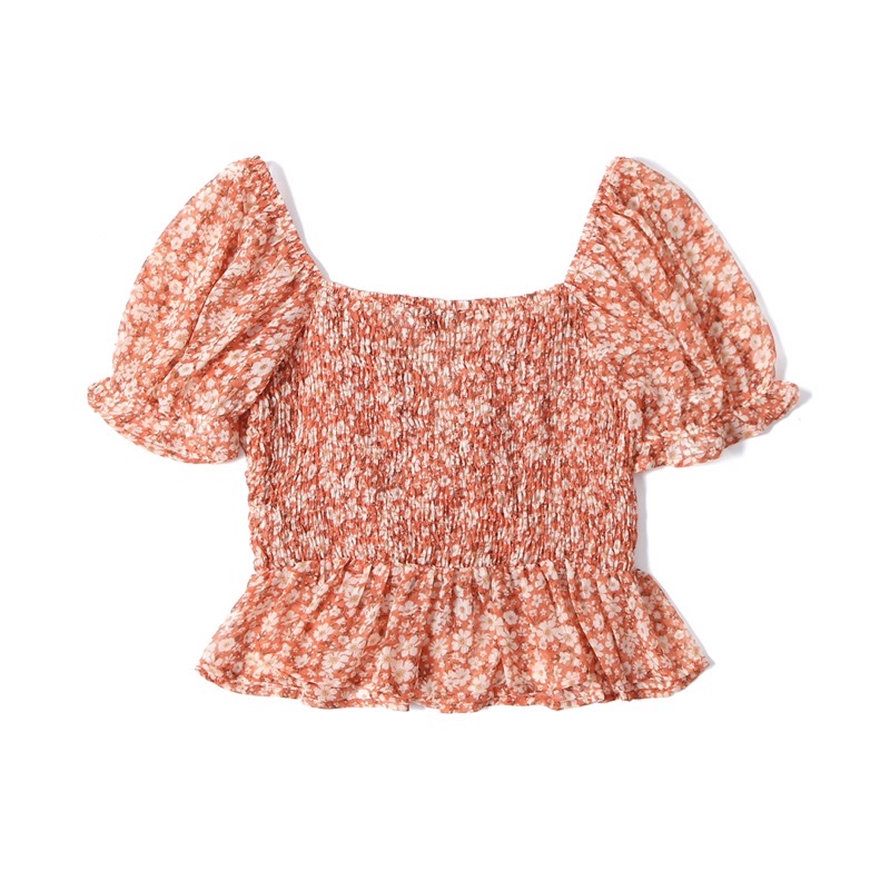 Áo hoa nhí peplum blashe