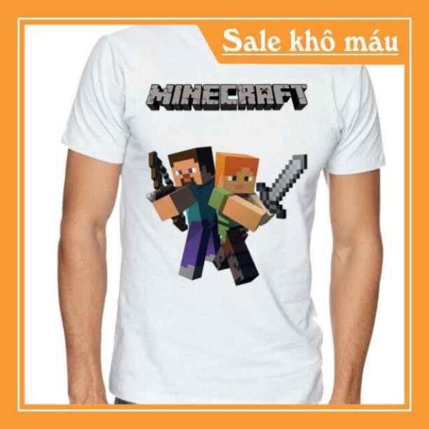 ÁO MINECRAFT- Áo thun Minecraft Form nam nữ SD53