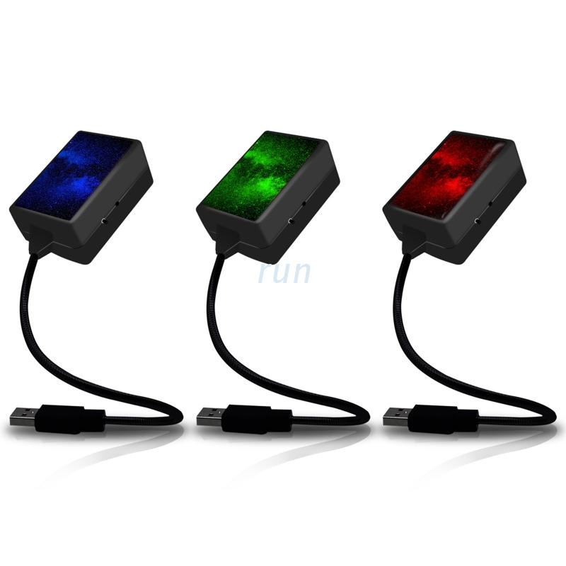 Đèn Led Chiếu Trần Xe Hơi Hình Bầu Trời Sao Cổng Usb