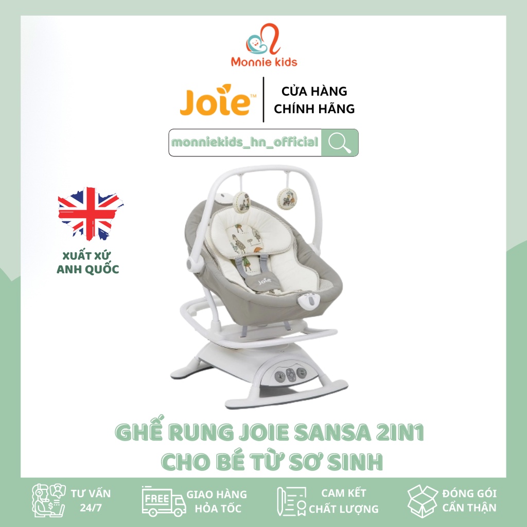 [Hàng Chính Hãng] NÔI RU JOIE SANSA 2IN1 LEO  ANH QUỐC CHO BÉ TỪ SƠ SINH ĐẾN 13KG