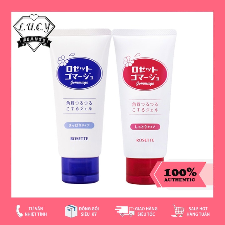 Hàng Nhật- Gel Tẩy Tế Bào Chết Rosette Gommage Japan 120g Chính Hãng