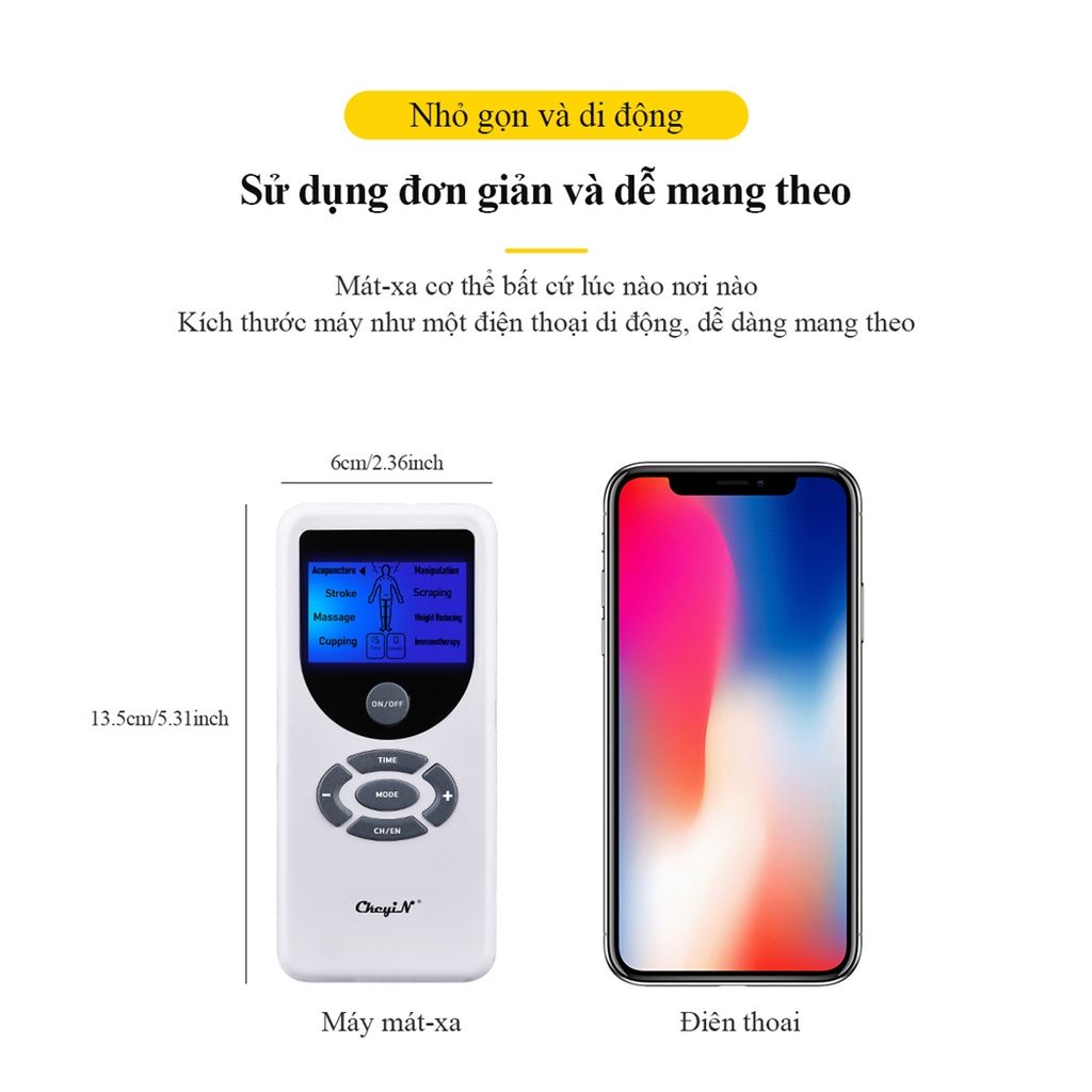 CkeyiN USB sạc Máy Massage Vật Lý AM307